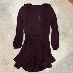 Krisa Burgundy Dress